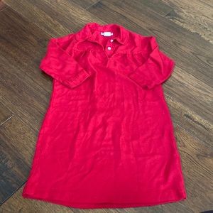 PB Kids.  Long sleeve nightgown. Red. Size 3